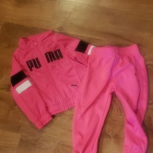 Girls size 2T Puma sweat suit